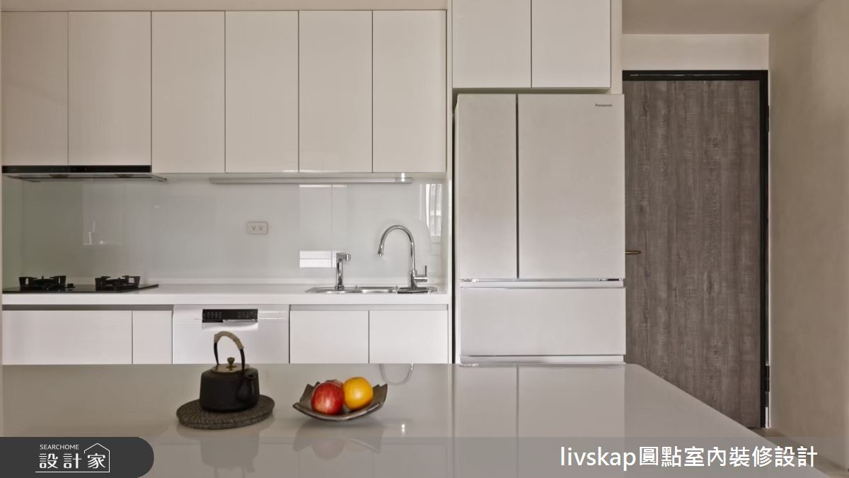 16坪新成屋(5年以下)＿侘寂風玄關餐廳廚房案例圖片＿圓點室內裝修國際有限公司＿圓點_19之1