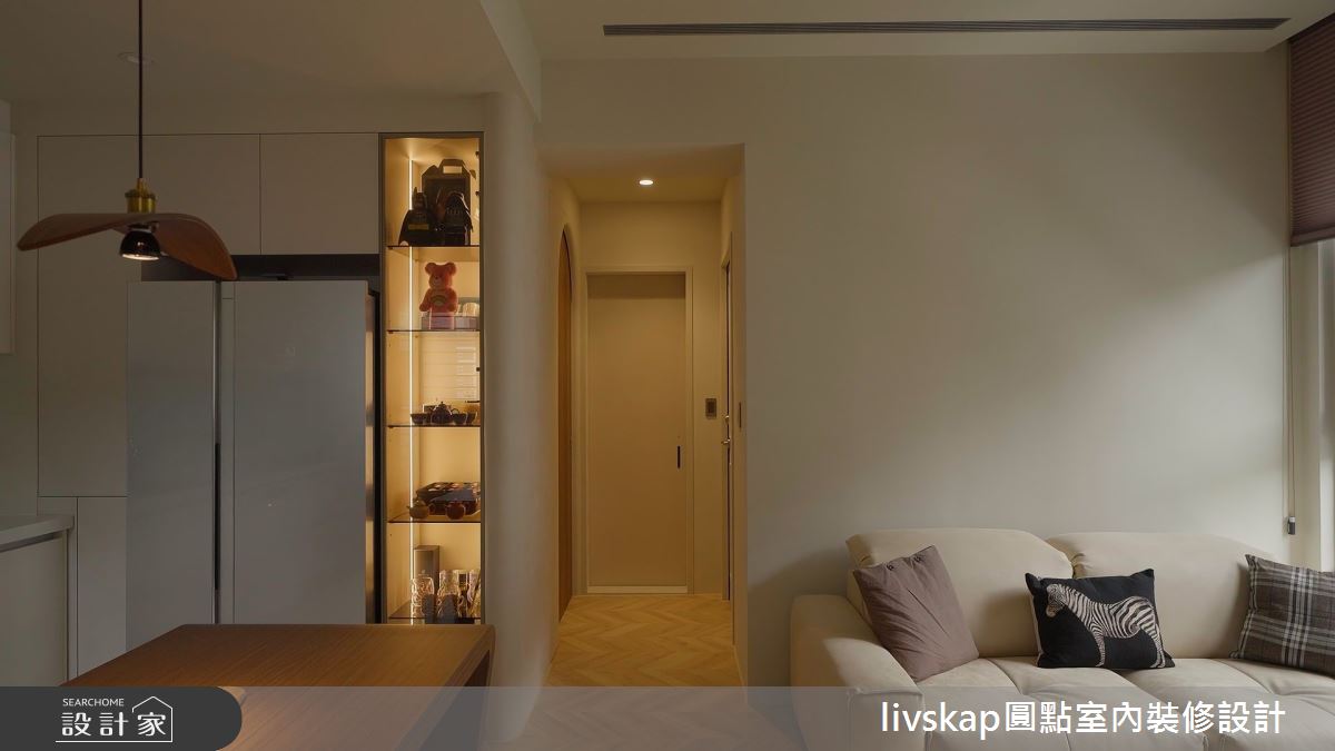 16坪新成屋(5年以下)＿法式中古風客廳餐廳走廊案例圖片＿圓點室內裝修國際有限公司＿圓點_20之7