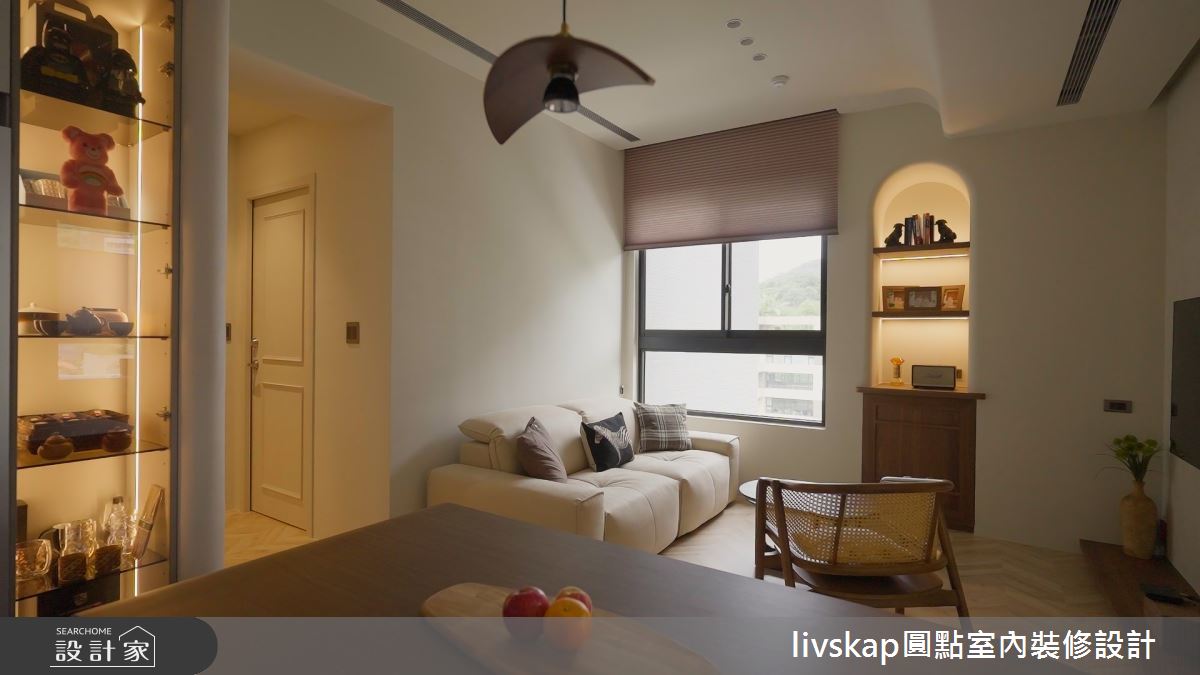 16坪新成屋(5年以下)＿法式中古風客廳餐廳案例圖片＿圓點室內裝修國際有限公司＿圓點_20之113