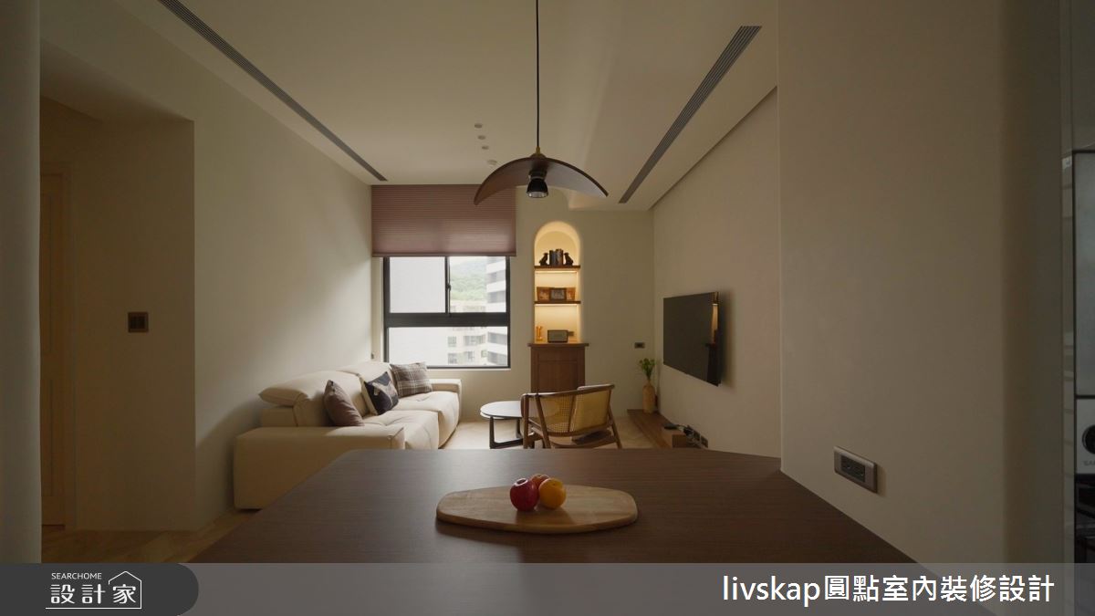 16坪新成屋(5年以下)＿法式中古風客廳餐廳案例圖片＿圓點室內裝修國際有限公司＿圓點_20之18