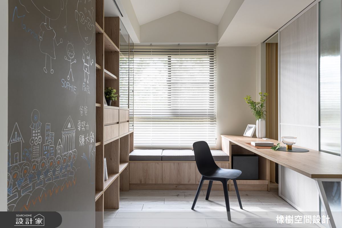 28坪新成屋(5年以下)＿混搭風書房臥榻案例圖片＿橡樹空間設計＿橡樹_03之15