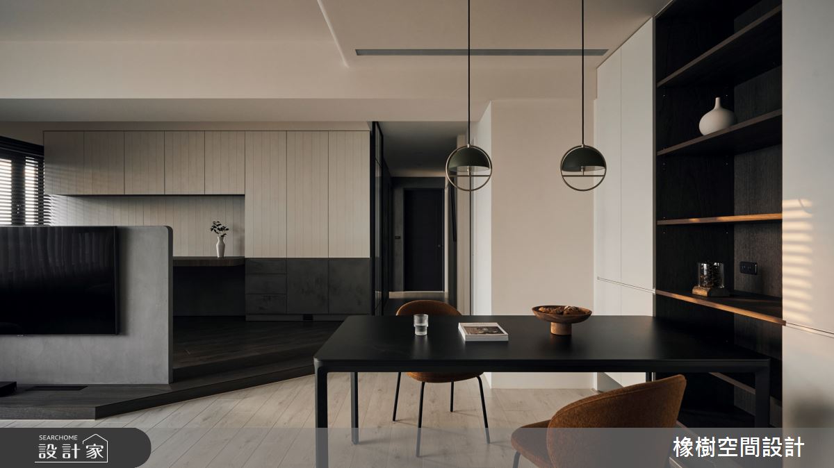 30坪新成屋(5年以下)＿現代風客廳餐廳案例圖片＿橡樹空間設計＿橡樹_木油桐之11