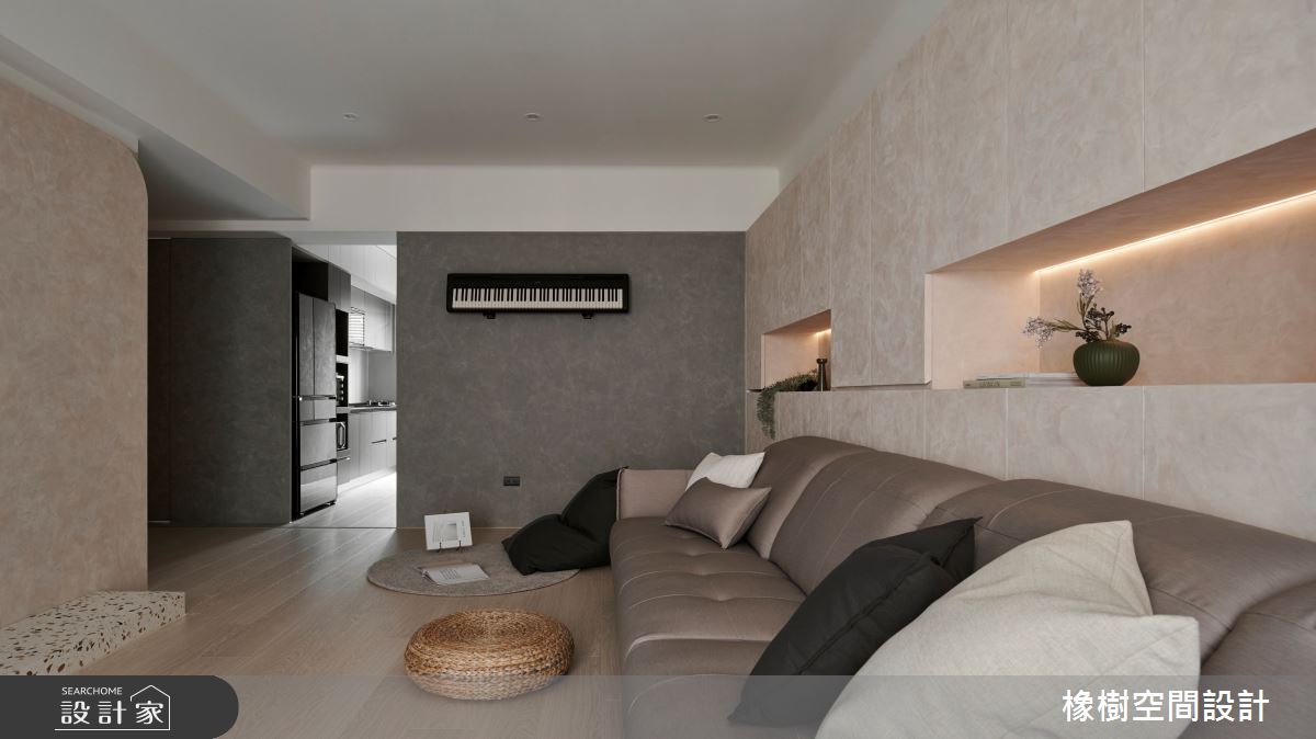 24坪老屋(16~30年)＿混搭風客廳案例圖片＿橡樹空間設計＿橡樹_漿果莧之3