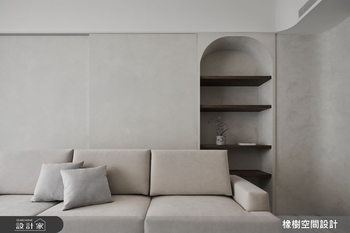 25坪新成屋(5年以下)＿簡約風客廳案例圖片＿橡樹空間設計＿橡樹_橄欖樹之1