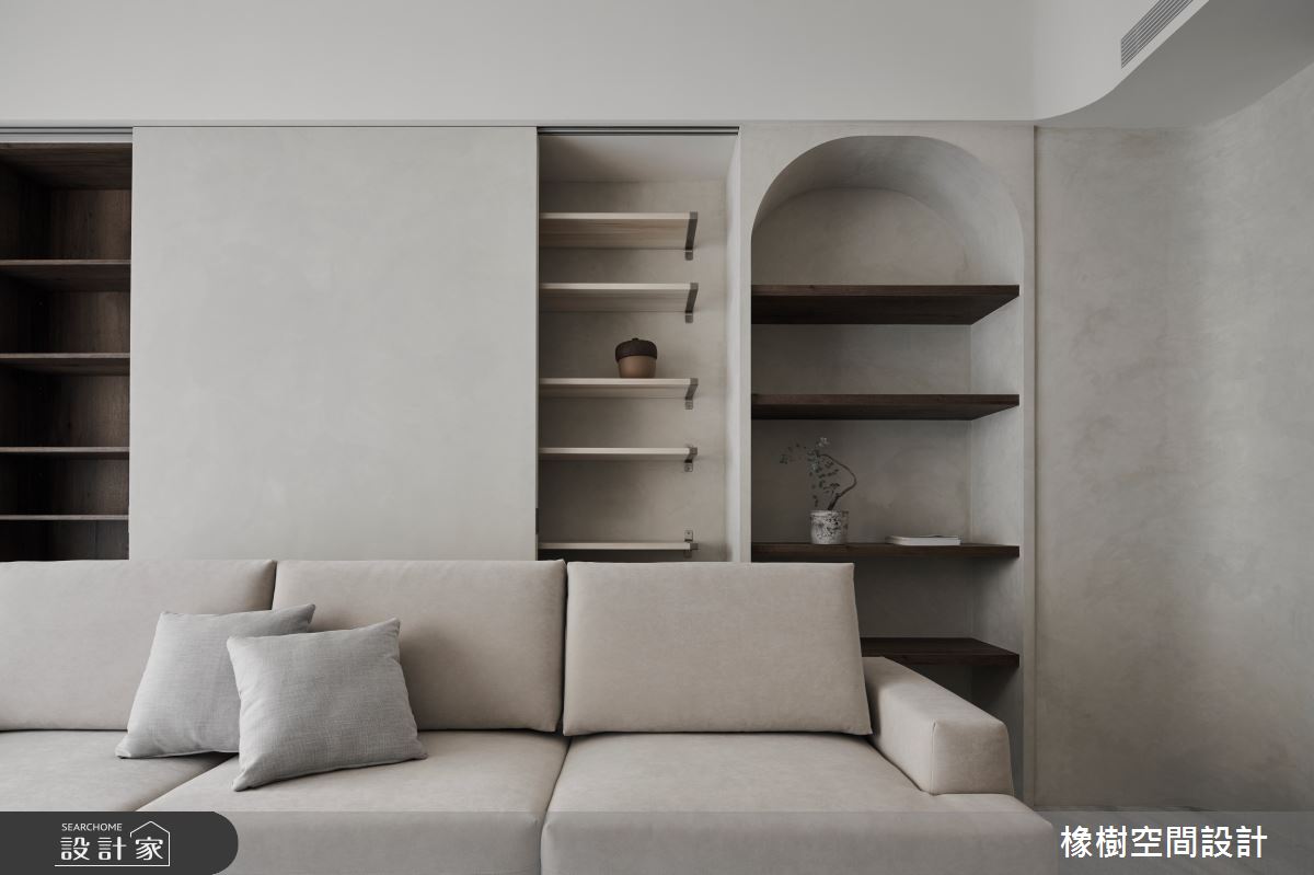 25坪新成屋(5年以下)＿簡約風客廳案例圖片＿橡樹空間設計＿橡樹_橄欖樹之2
