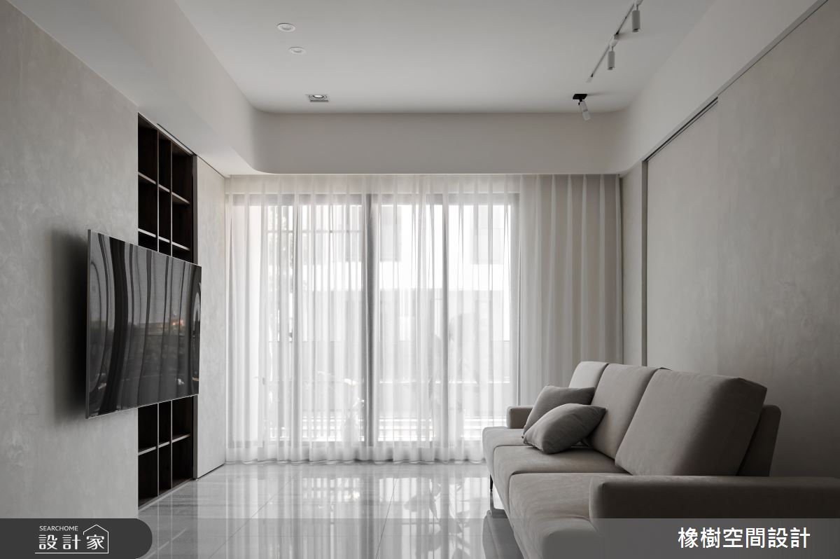 25坪新成屋(5年以下)＿簡約風客廳案例圖片＿橡樹空間設計＿橡樹_橄欖樹之5