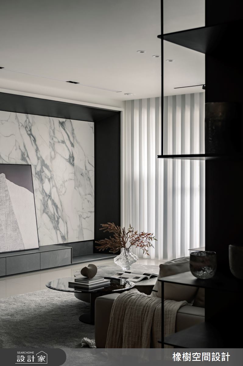 50坪新成屋(5年以下)＿現代風客廳案例圖片＿橡樹空間設計＿橡樹_黑蜀葵之7