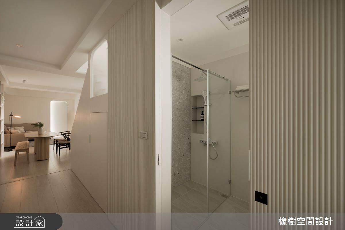 90坪老屋(16~30年)＿簡約風客廳餐廳浴室案例圖片＿橡樹空間設計＿橡樹_貓爪草花之100