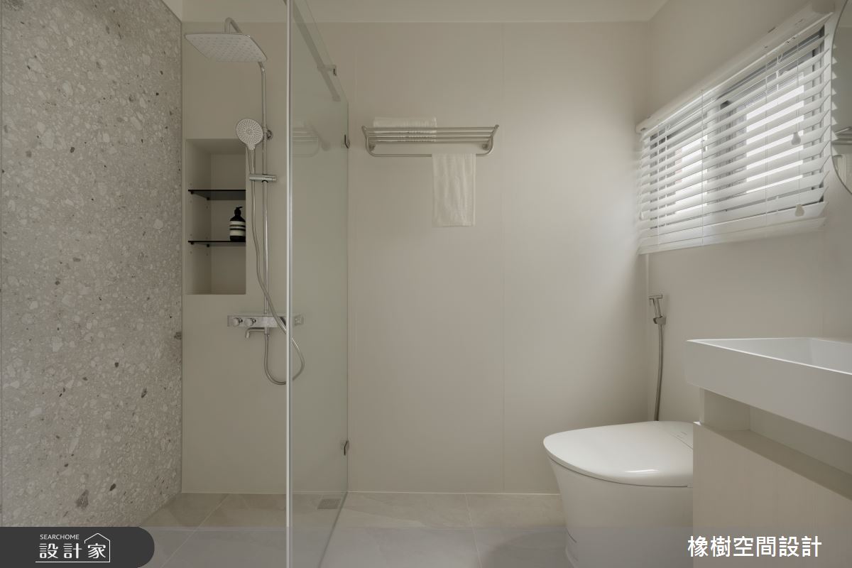 90坪老屋(16~30年)＿簡約風浴室案例圖片＿橡樹空間設計＿橡樹_貓爪草花之5