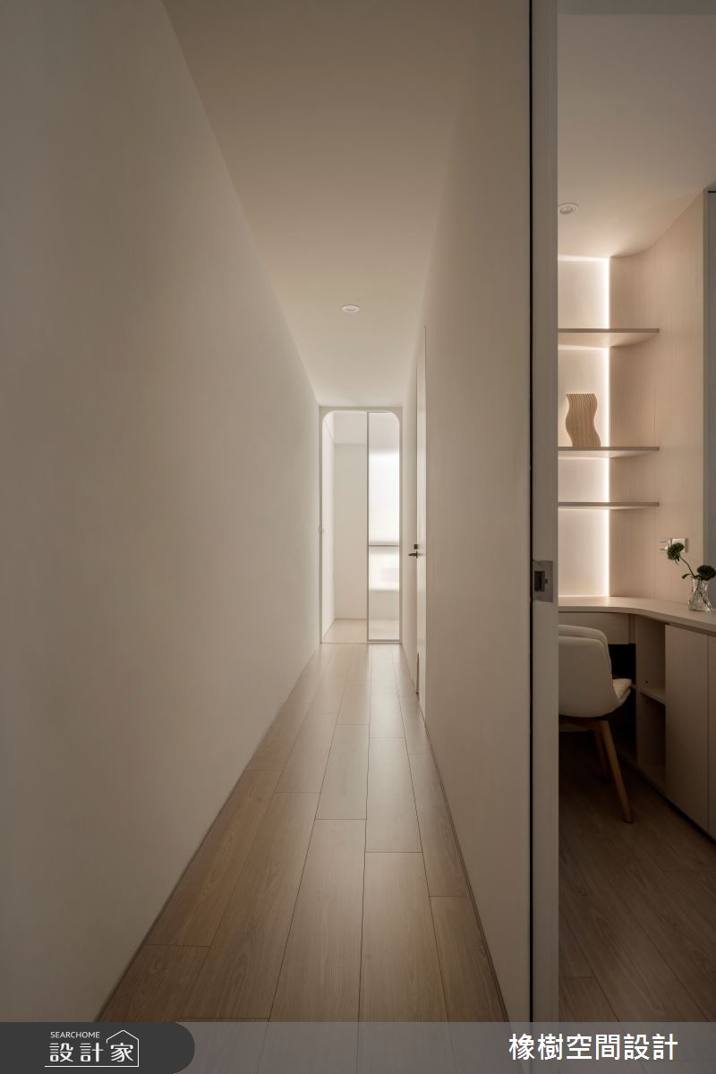 90坪老屋(16~30年)＿簡約風書房走廊案例圖片＿橡樹空間設計＿橡樹_貓爪草花之9