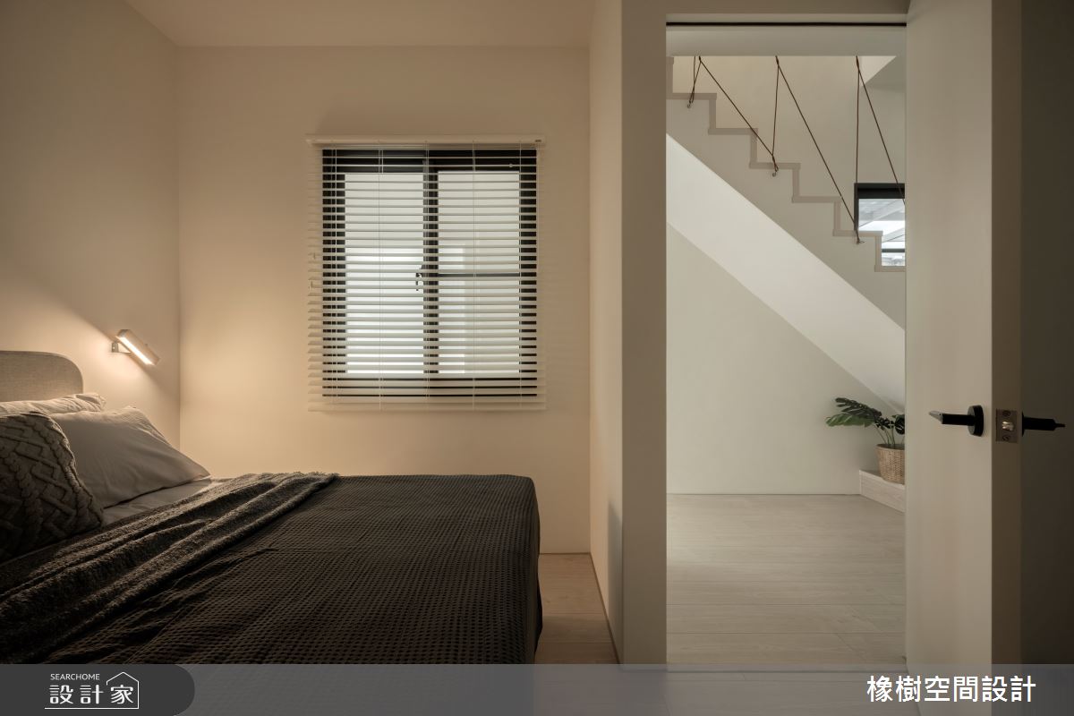 90坪老屋(16~30年)＿簡約風臥室樓梯案例圖片＿橡樹空間設計＿橡樹_貓爪草花之10
