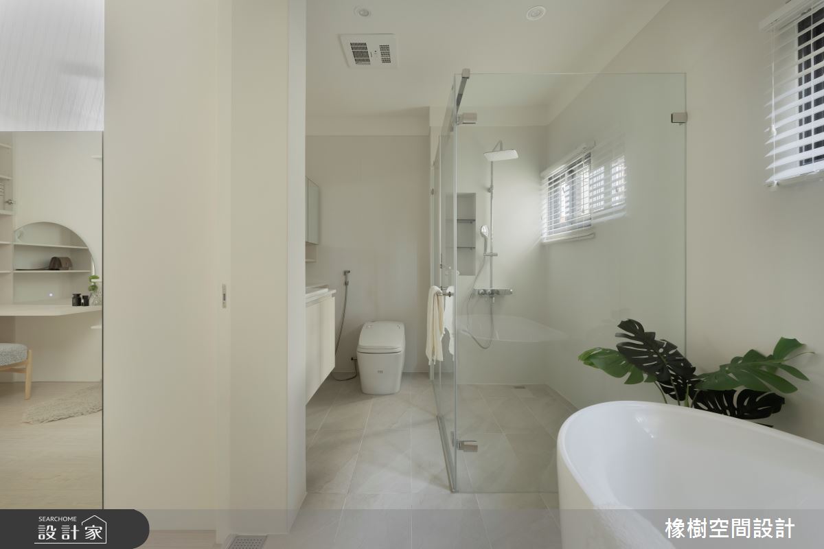 90坪老屋(16~30年)＿簡約風浴室案例圖片＿橡樹空間設計＿橡樹_貓爪草花之16