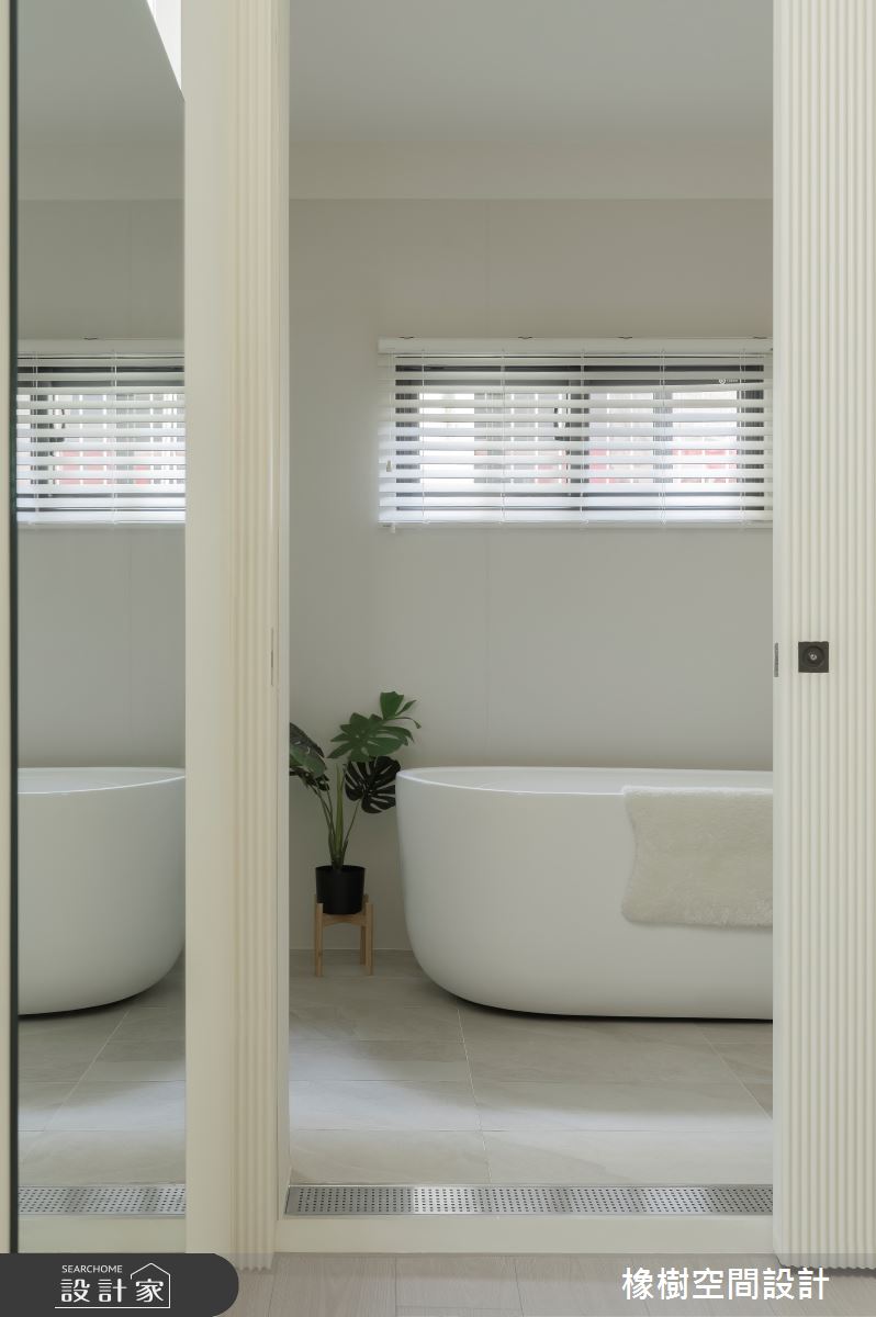90坪老屋(16~30年)＿簡約風浴室案例圖片＿橡樹空間設計＿橡樹_貓爪草花之17