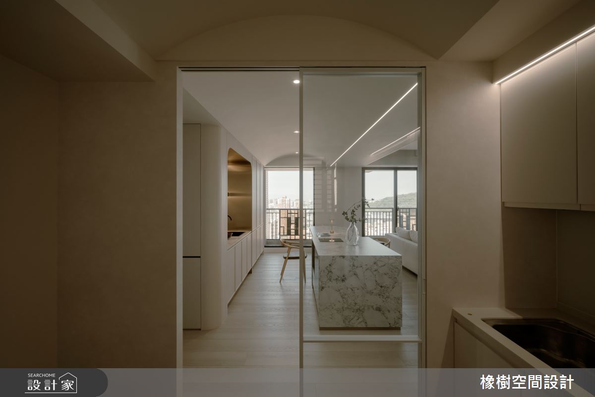 36坪新成屋(5年以下)＿混搭風餐廳廚房中島案例圖片＿橡樹空間設計＿橡樹_金合歡之9