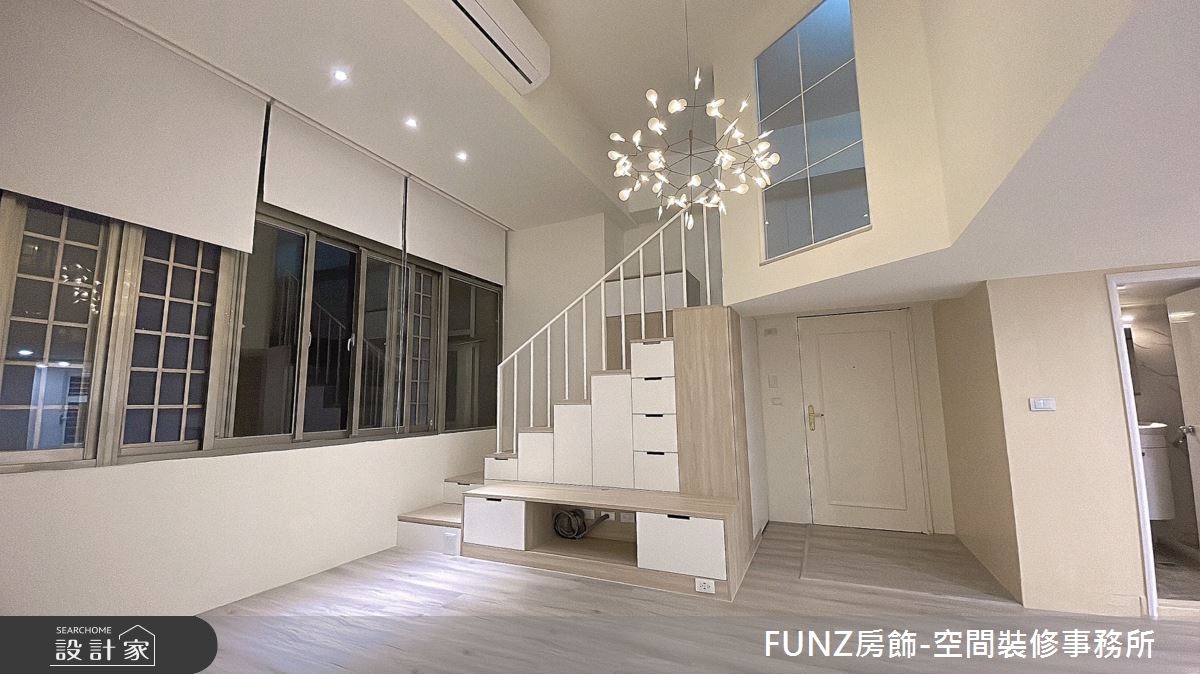 25坪老屋(31~40年)＿北歐風客廳樓梯案例圖片＿FUNZ房飾-空間裝修事務所＿FUNZ房飾_10之1