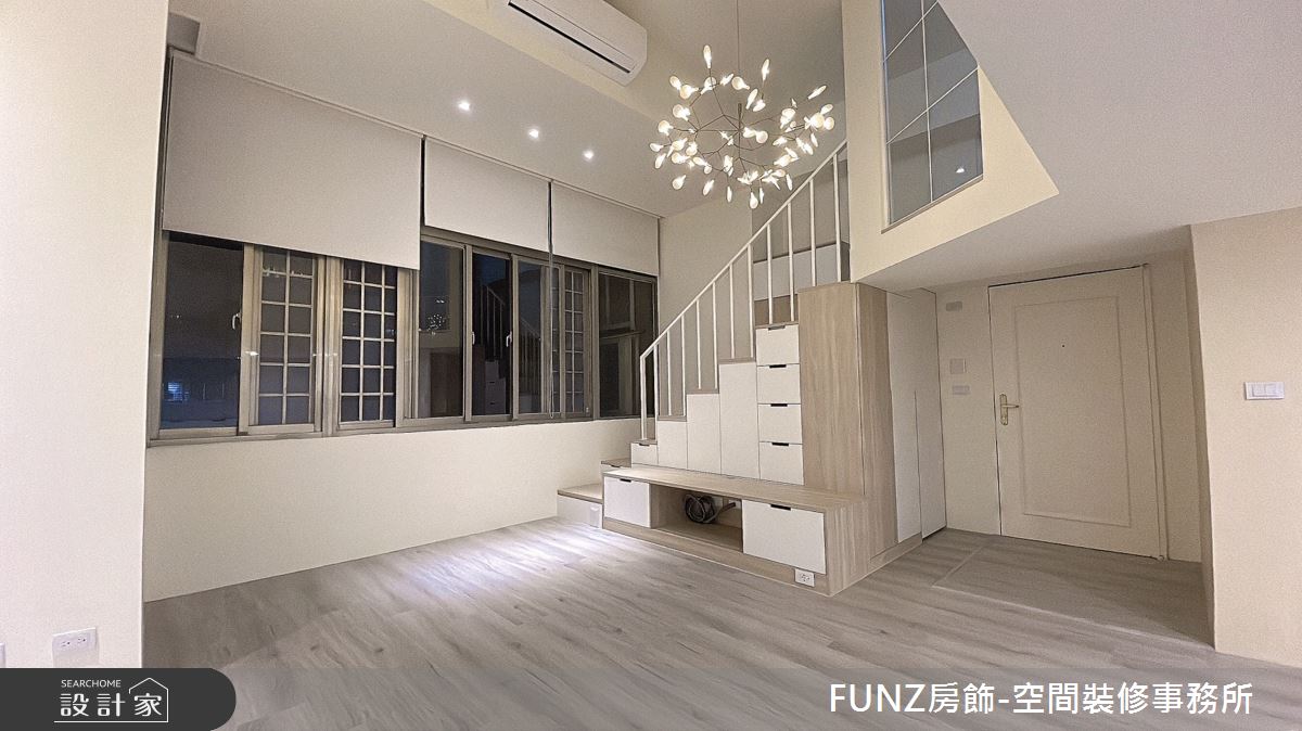 25坪老屋(31~40年)＿北歐風玄關客廳樓梯案例圖片＿FUNZ房飾-空間裝修事務所＿FUNZ房飾_10之3