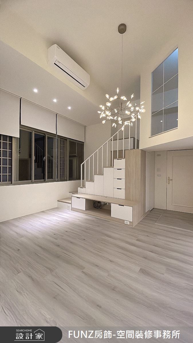 25坪老屋(31~40年)＿北歐風客廳樓梯案例圖片＿FUNZ房飾-空間裝修事務所＿FUNZ房飾_10之12