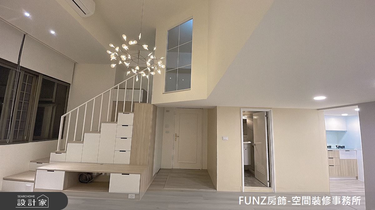 25坪老屋(31~40年)＿北歐風客廳樓梯案例圖片＿FUNZ房飾-空間裝修事務所＿FUNZ房飾_10之2