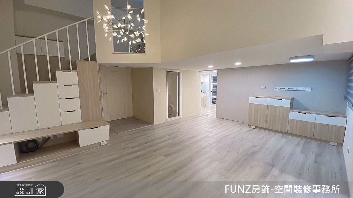 25坪老屋(31~40年)＿北歐風玄關客廳樓梯案例圖片＿FUNZ房飾-空間裝修事務所＿FUNZ房飾_10之4