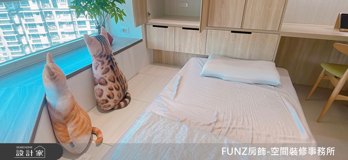 4坪中古屋(5~15年)＿北歐風臥室案例圖片＿FUNZ房飾-空間裝修事務所＿FUNZ房飾_04之3
