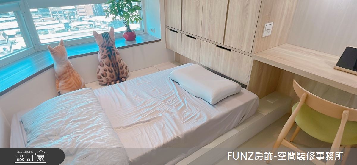 4坪中古屋(5~15年)＿北歐風臥室案例圖片＿FUNZ房飾-空間裝修事務所＿FUNZ房飾_04之2