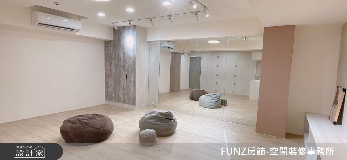 22坪老屋(41~50年)＿侘寂風客廳家庭健身房案例圖片＿FUNZ房飾-空間裝修事務所＿FUNZ房飾_07之4