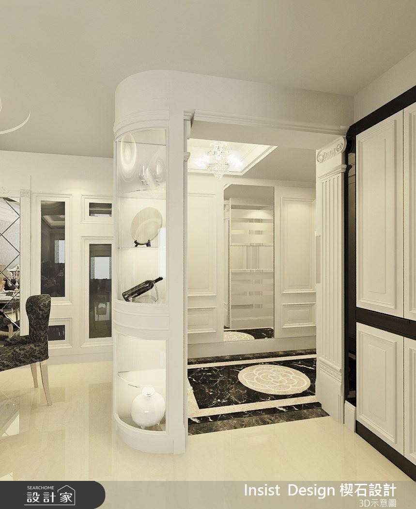 55坪新成屋(5年以下)＿奢華風玄關案例圖片＿楔石設計工程有限公司＿楔石_01之2