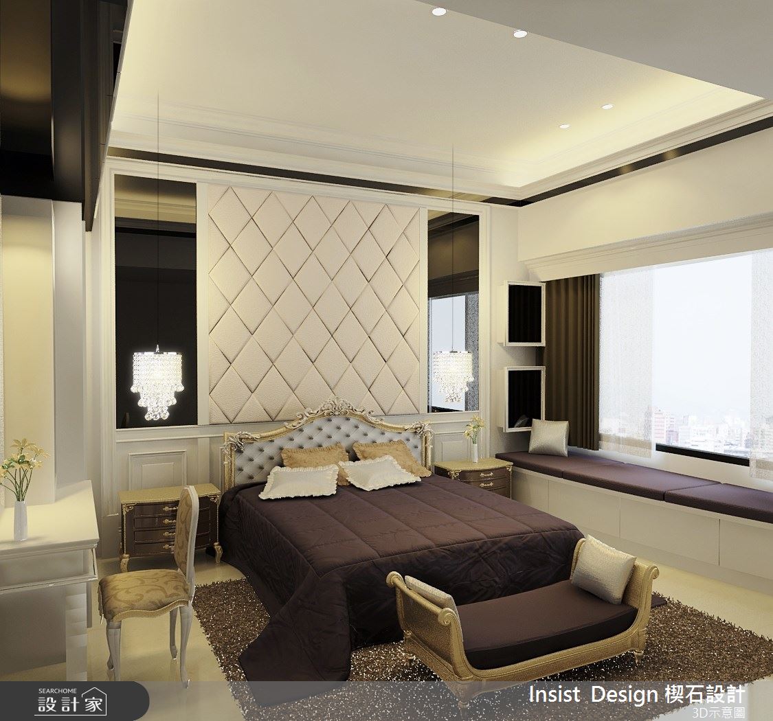 55坪新成屋(5年以下)＿奢華風臥室案例圖片＿楔石設計工程有限公司＿楔石_01之8