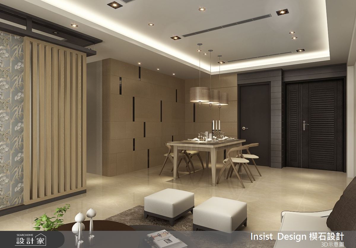 45坪新成屋(5年以下)＿現代風玄關客廳餐廳案例圖片＿楔石設計工程有限公司＿楔石_02之1