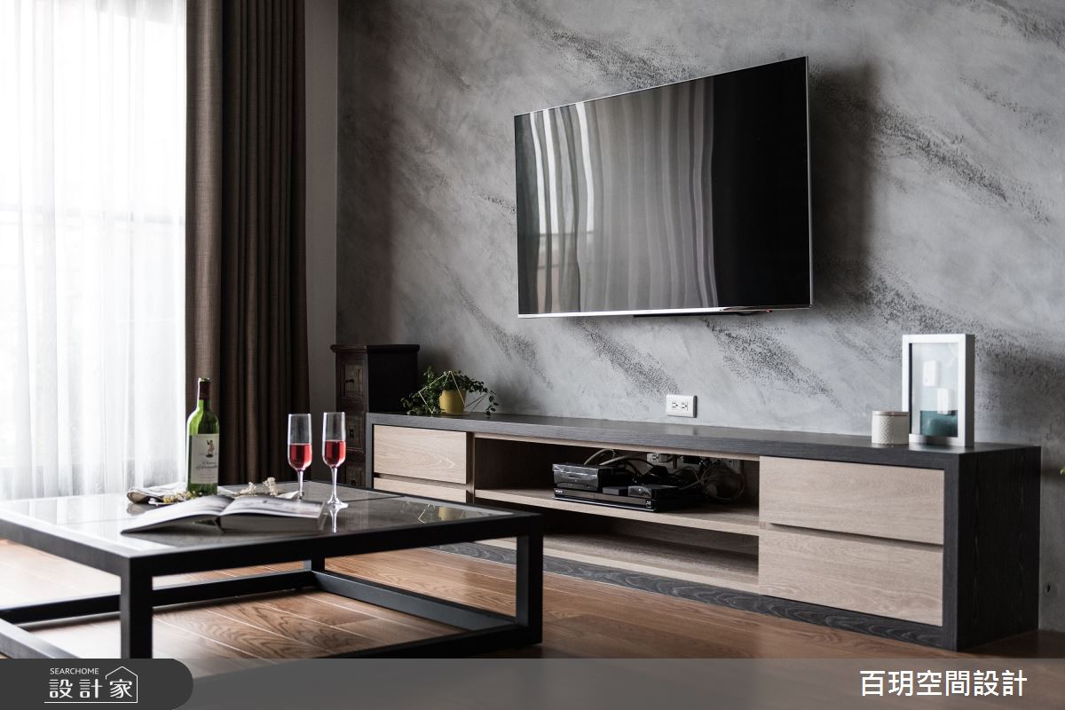 76坪新成屋(5年以下)＿簡約風客廳案例圖片＿百玥空間設計＿百玥_思靜之3