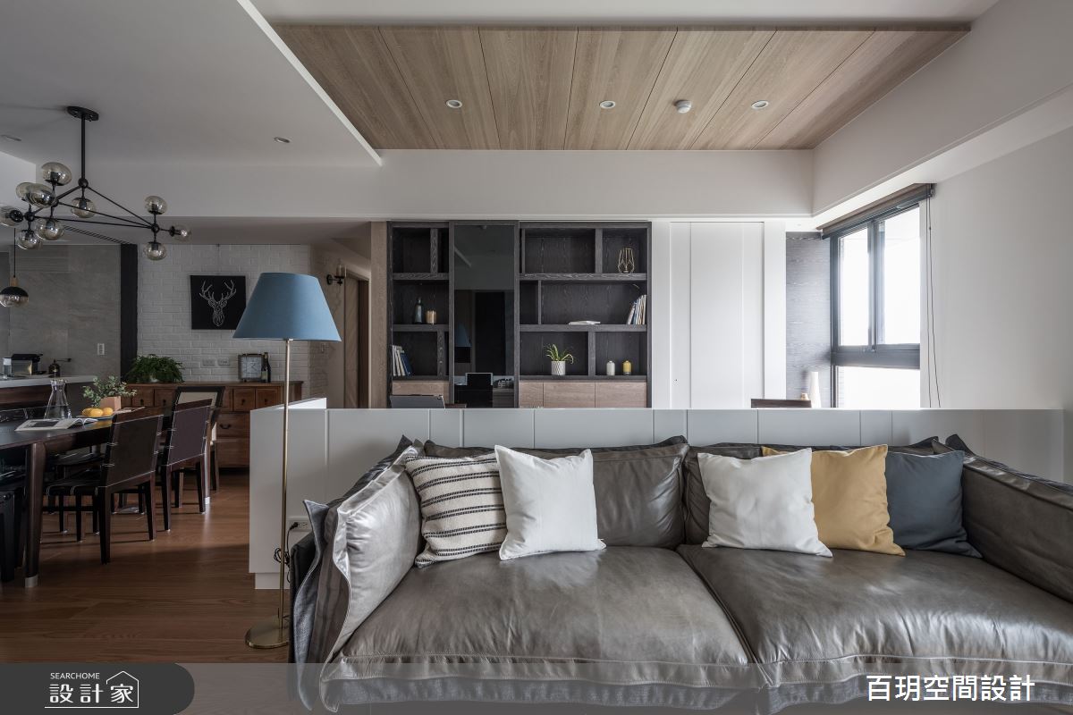 76坪新成屋(5年以下)＿簡約風客廳案例圖片＿百玥空間設計＿百玥_思靜之5