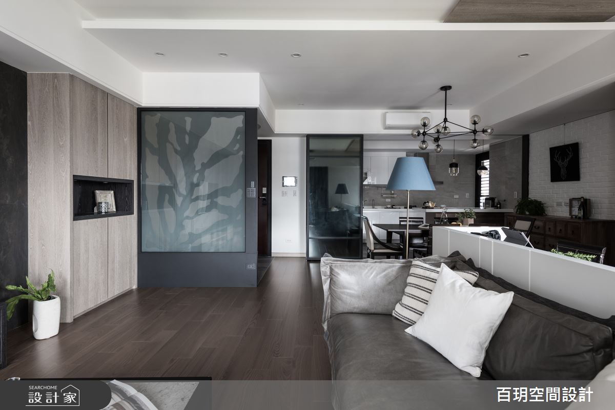 76坪新成屋(5年以下)＿簡約風玄關客廳餐廳案例圖片＿百玥空間設計＿百玥_思靜之4