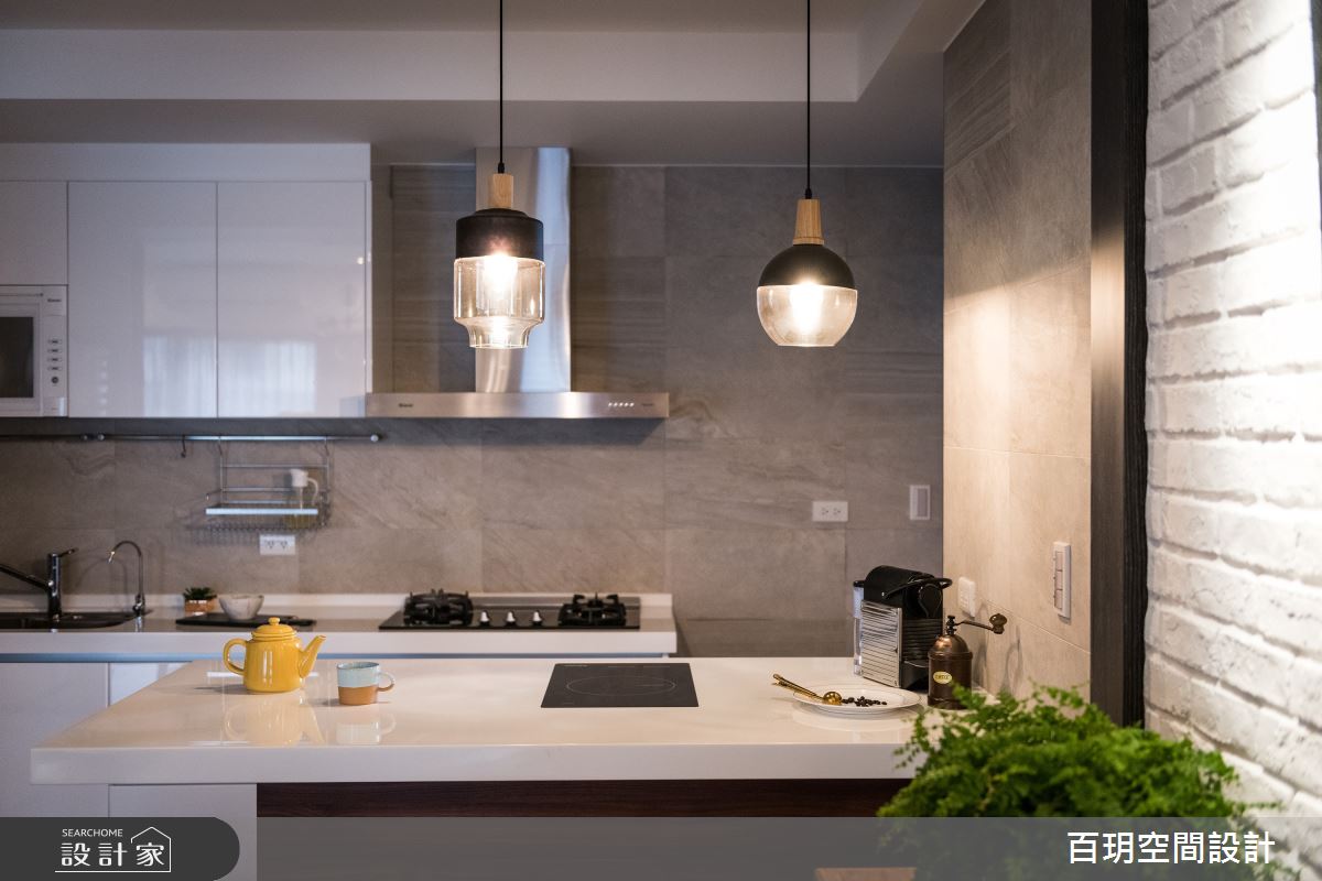 76坪新成屋(5年以下)＿簡約風廚房中島案例圖片＿百玥空間設計＿百玥_思靜之9