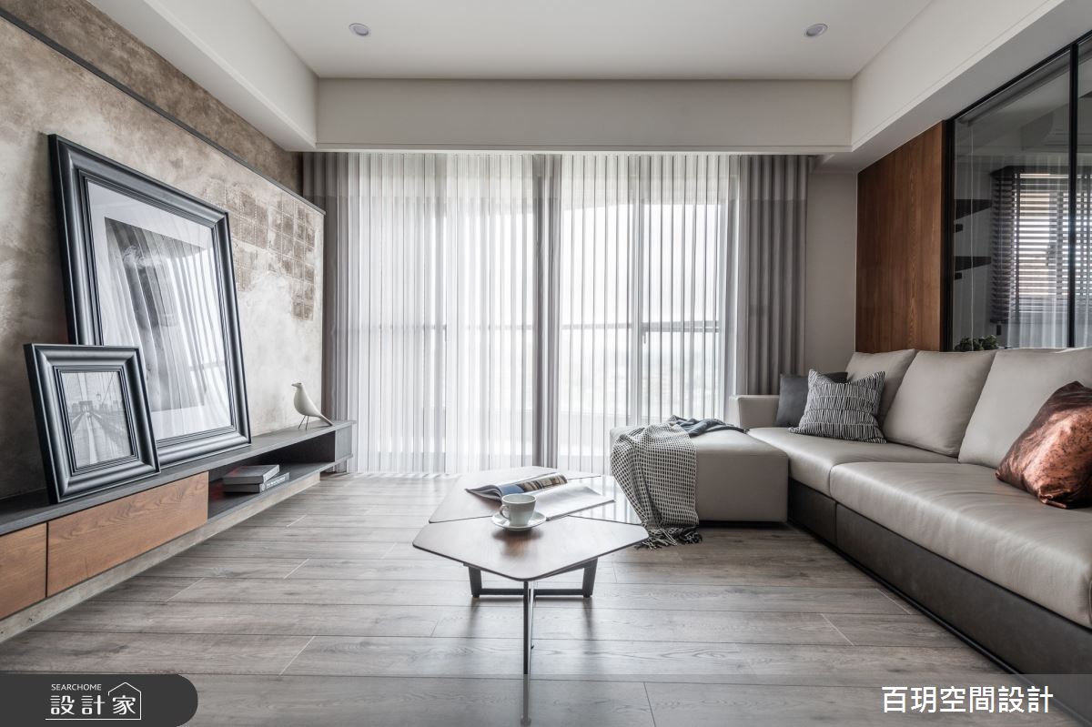 64坪新成屋(5年以下)＿混搭風客廳案例圖片＿百玥空間設計＿百玥_初見之2