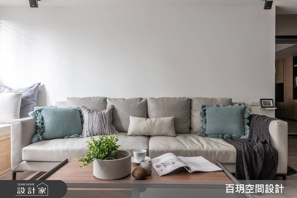 64坪中古屋(5~15年)＿簡約風客廳案例圖片＿百玥空間設計＿百玥_36℃ 灰之5