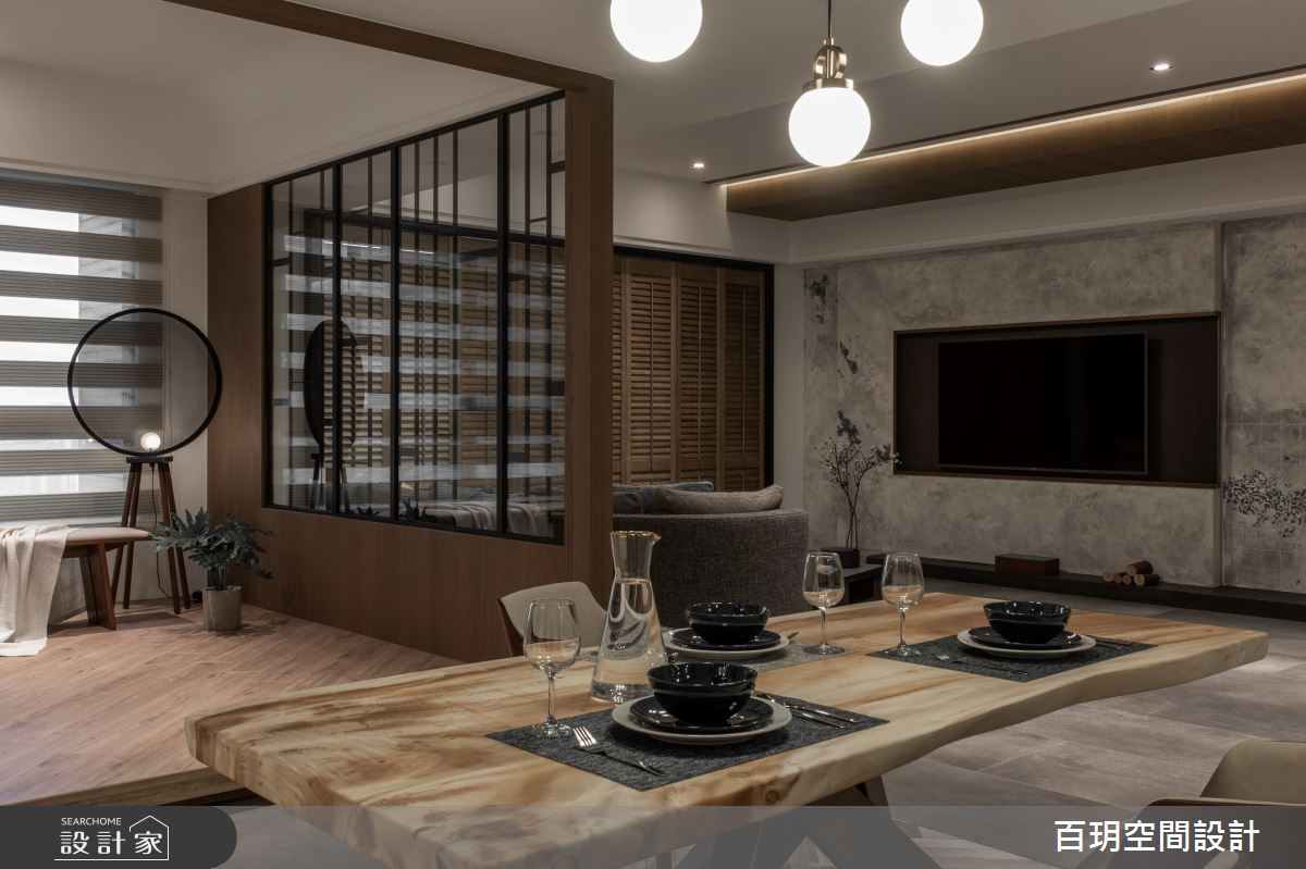 109坪新成屋(5年以下)＿工業風客廳餐廳書房案例圖片＿百玥空間設計＿百玥_拾光之18