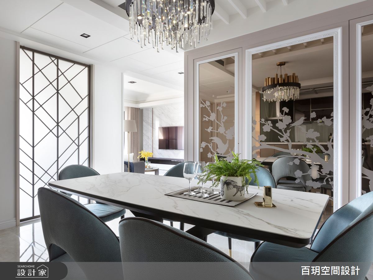 75坪新成屋(5年以下)＿新古典餐廳案例圖片＿百玥空間設計＿百玥_第凡內早餐之9