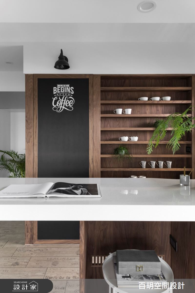 73坪新成屋(5年以下)＿混搭風廚房吧檯案例圖片＿百玥空間設計＿百玥_暮色普魯士之15