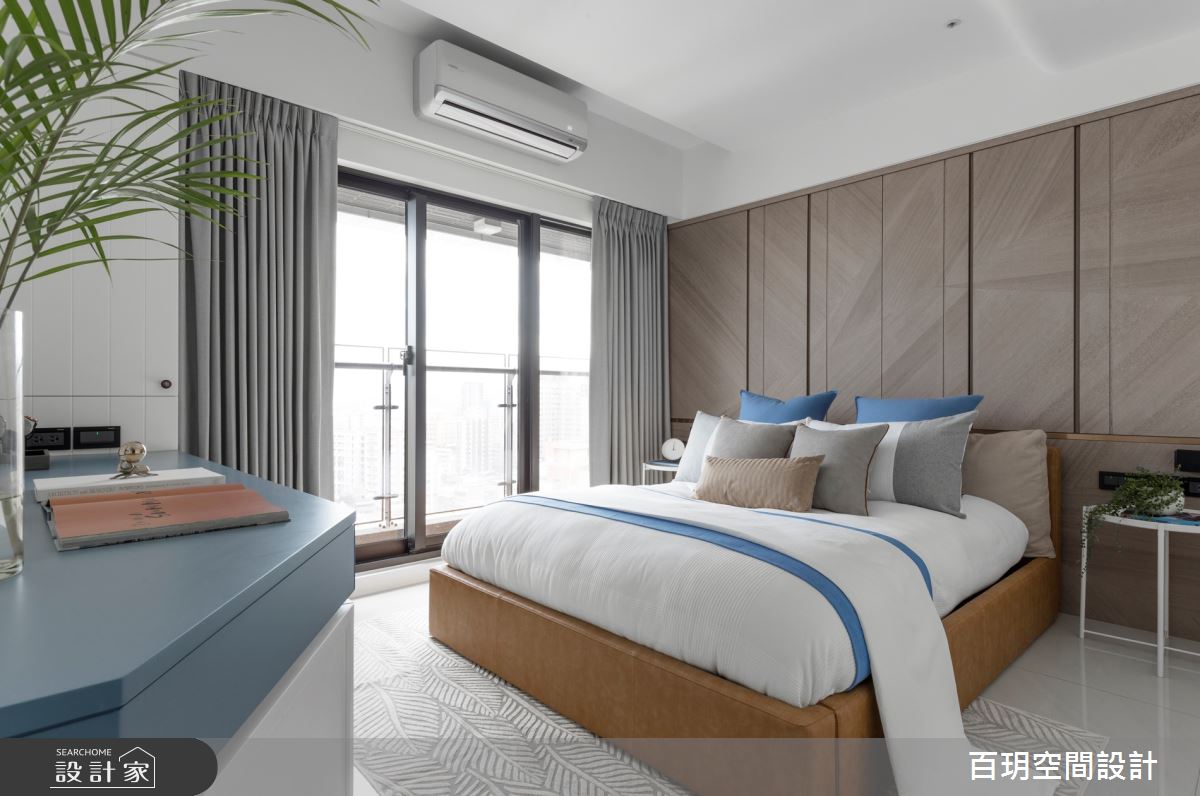 73坪新成屋(5年以下)＿混搭風臥室案例圖片＿百玥空間設計＿百玥_暮色普魯士之16