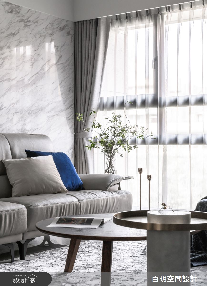 48坪新成屋(5年以下)＿現代風客廳案例圖片＿百玥空間設計＿百玥_青花瓷之6