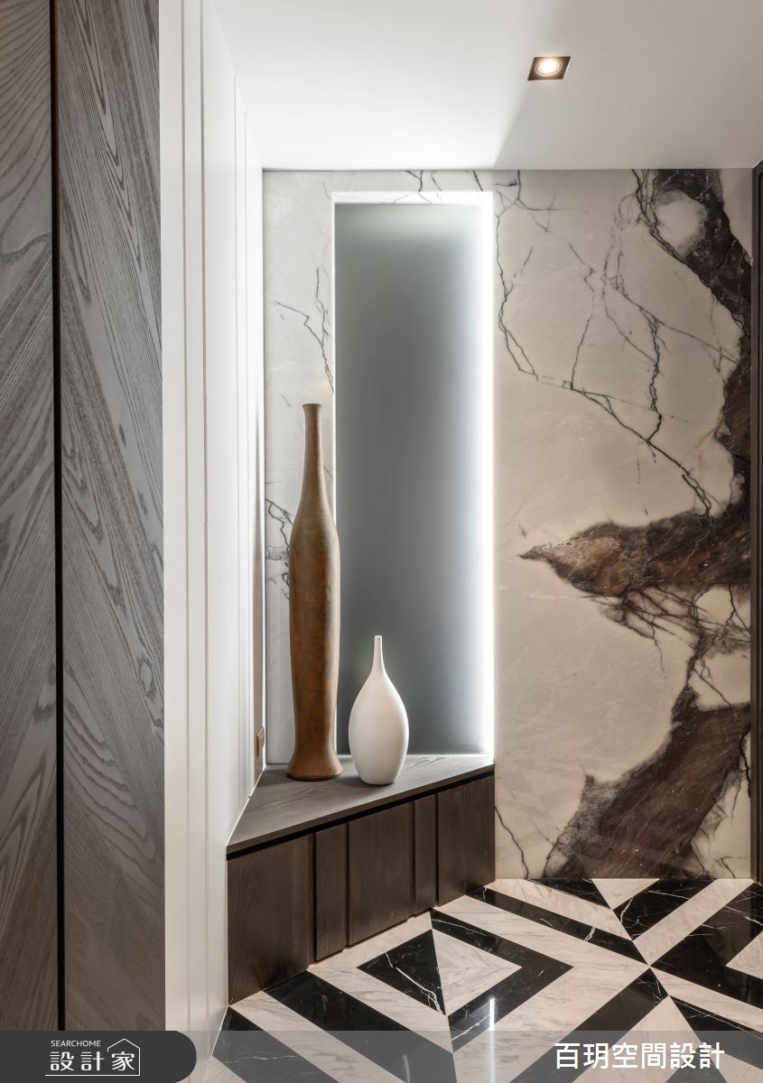 152坪中古屋(5~15年)＿現代風玄關案例圖片＿百玥空間設計＿百玥_隱．園之4