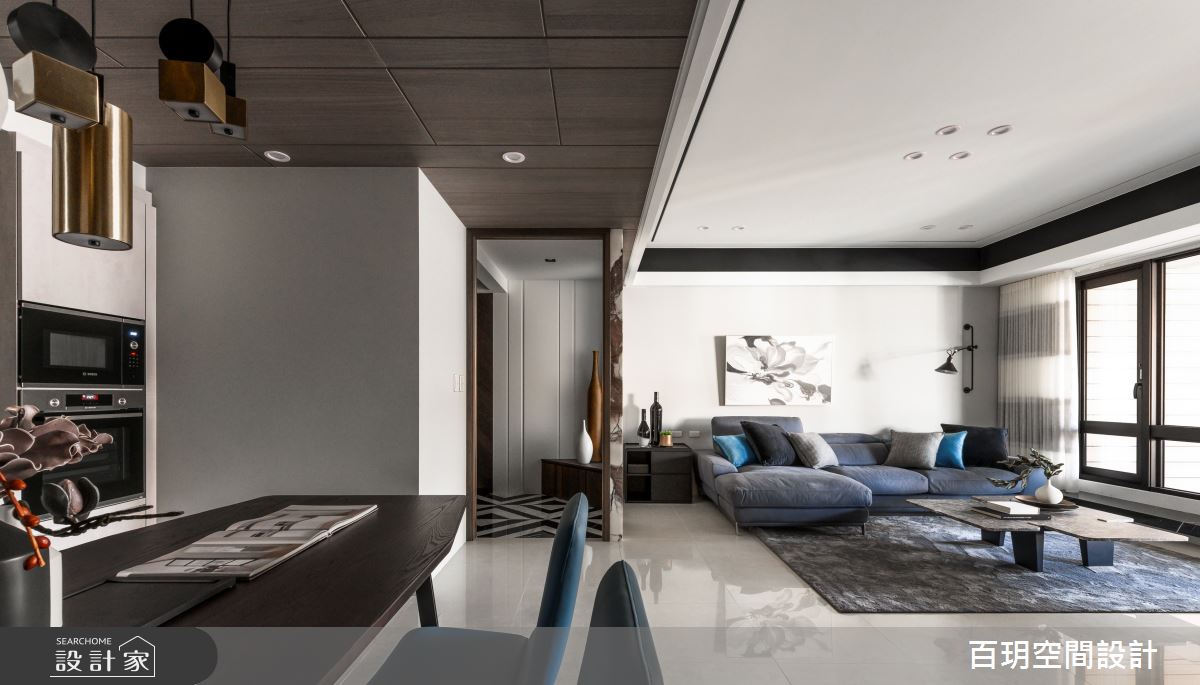 152坪中古屋(5~15年)＿現代風玄關客廳餐廳案例圖片＿百玥空間設計＿百玥_隱．園之7