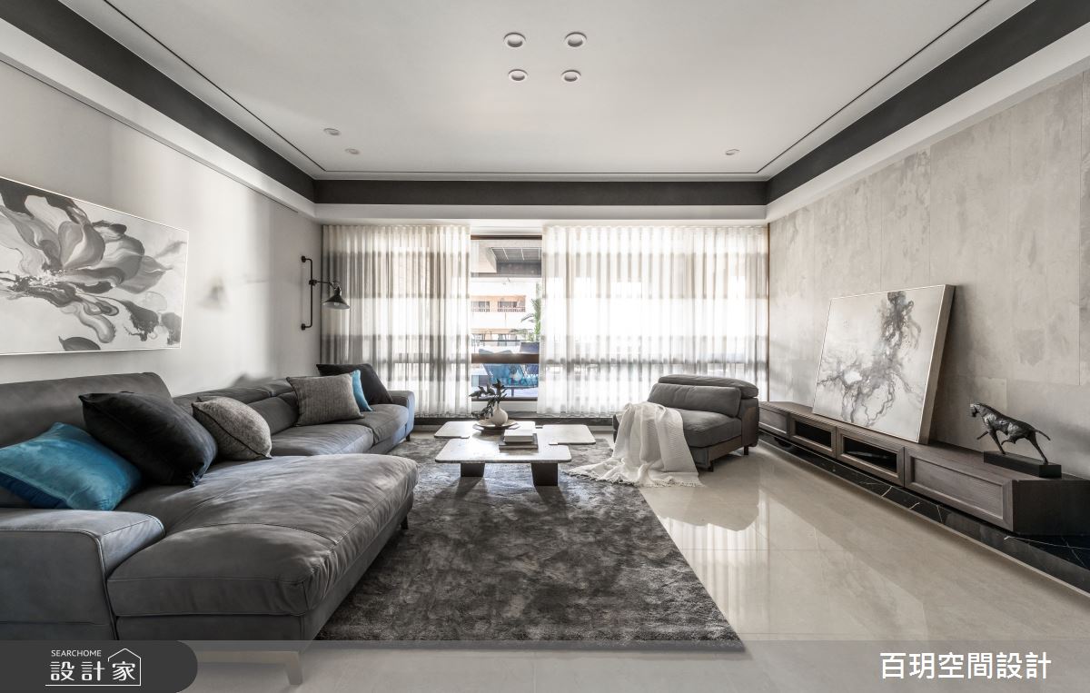 152坪中古屋(5~15年)＿現代風客廳案例圖片＿百玥空間設計＿百玥_隱．園之8