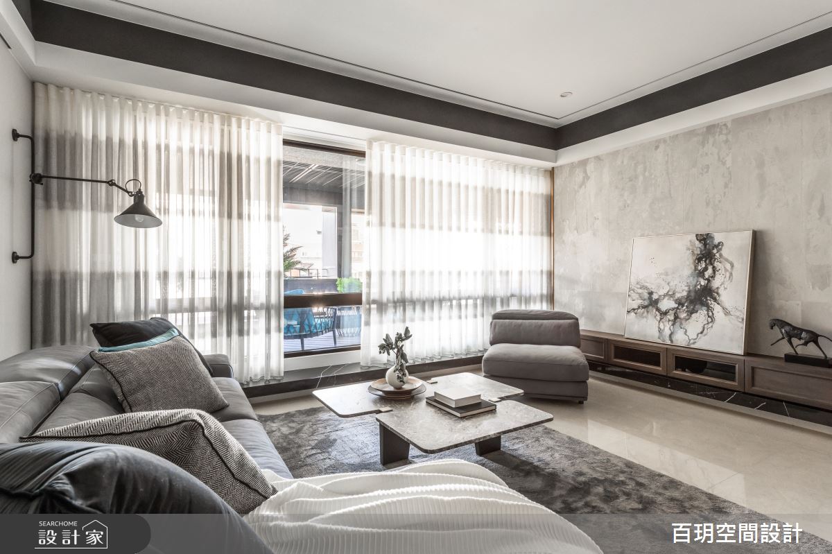 152坪中古屋(5~15年)＿現代風客廳案例圖片＿百玥空間設計＿百玥_隱．園之9