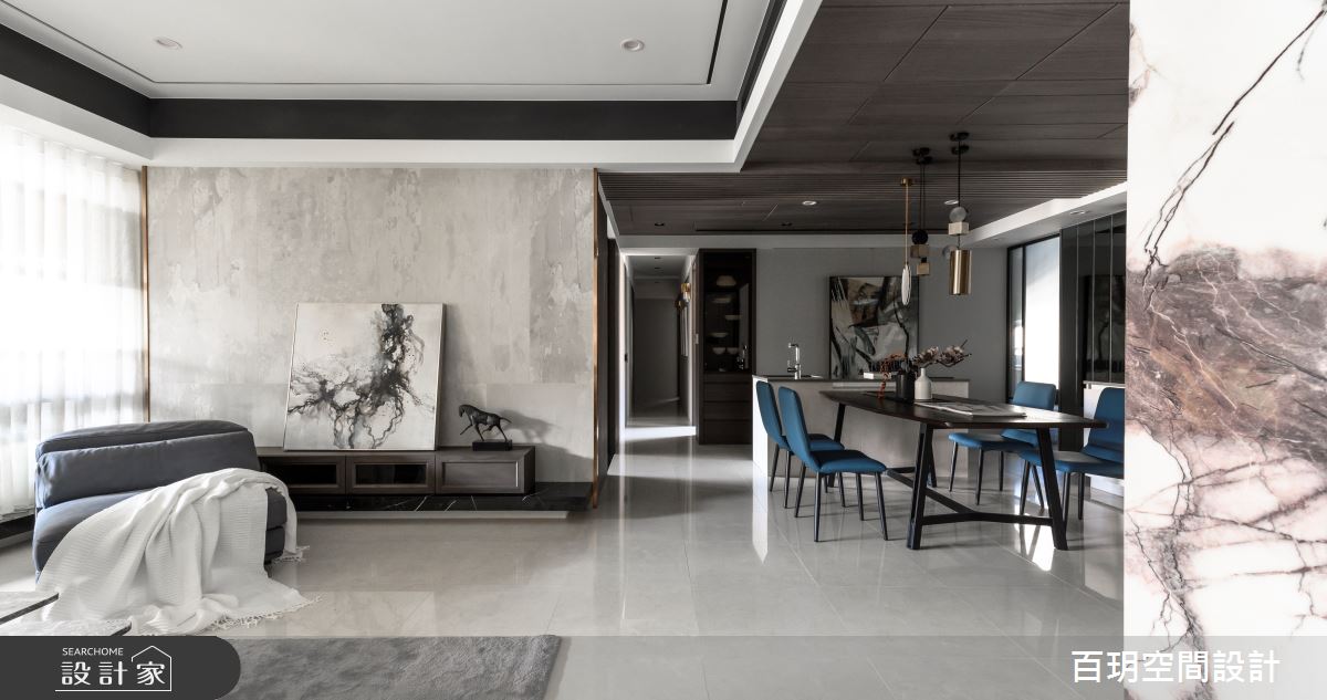 152坪中古屋(5~15年)＿現代風客廳餐廳案例圖片＿百玥空間設計＿百玥_隱．園之13
