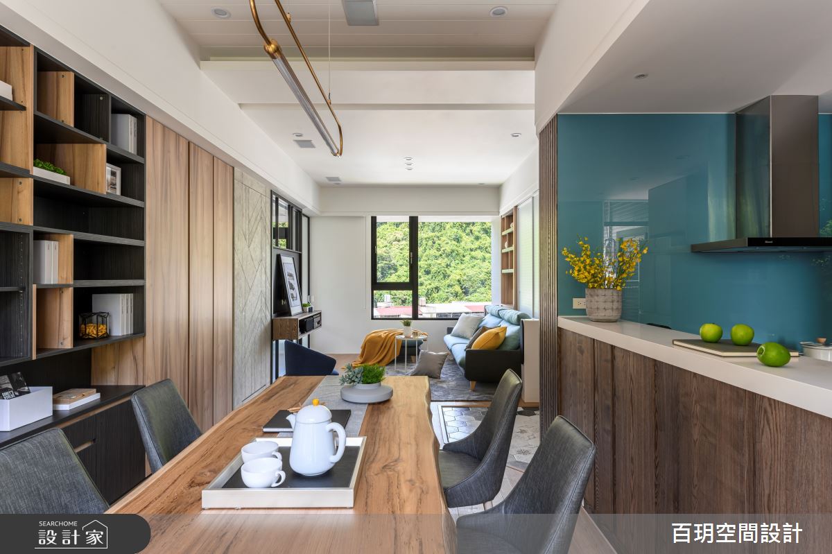 48坪新成屋(5年以下)＿混搭風客廳餐廳廚房案例圖片＿百玥空間設計＿百玥_檸檬氣泡水之4