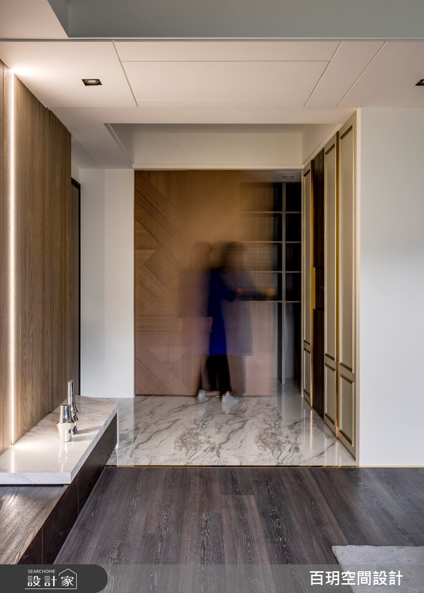 53坪新成屋(5年以下)＿混搭風玄關案例圖片＿百玥空間設計＿百玥_九月誕生石之2