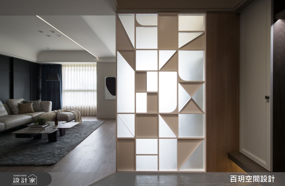 95坪新成屋(5年以下)＿混搭風玄關客廳案例圖片＿百玥空間設計＿百玥_時光寶盒之1