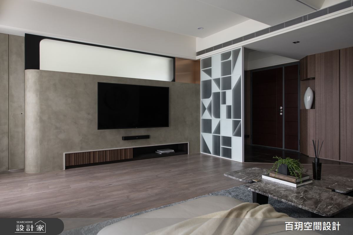 95坪新成屋(5年以下)＿混搭風玄關客廳案例圖片＿百玥空間設計＿百玥_時光寶盒之2