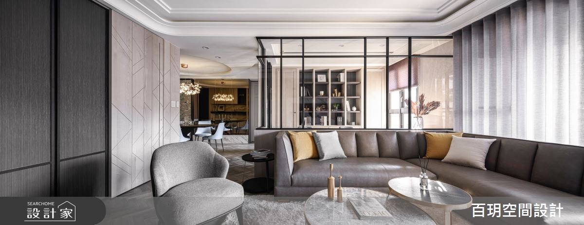 63坪新成屋(5年以下)＿美式風客廳案例圖片＿百玥空間設計＿百玥_不會褪色的美之7